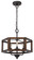 Renton Three Light Chandelier in Oak (225|FX-3761-3)