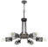 Savona Six Light Chandelier in Wood/Black (225|FX-3754-6)