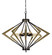 Malounta Nine Light Chandelier in Antique Brass/Black (225|FX-3709-9)