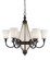 MONTICELLO Six Light Chandelier in Metal/Wood (225|FX-3563/6)