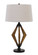 Valence One Light Table Lamp in Black/Wood (225|BO-2856TB)
