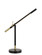 Virton LED Desk Lamp in Black/Antique Brass (225|BO-2843DK)
