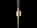 The Original Glacier Avenue One Light Wall Sconce in Brushed Brass (192|HF3039-BB)