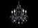 Onyx Ln. Five Light Chandelier in Black Crystal (192|HF1037-BLK)