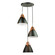 Tote Three Light Pendant in Black (78|SC13323BK)