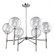 Hamilton Six Light Chandelier in Chrome & Brushed Nickel (78|SC13126CB)