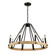 Perris Eight Light Chandelier in Black (78|AC11718BK)