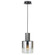 Henley One Light Pendant in Satin Black & Smoke Glass (78|AC11520SM)