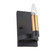 Regent One Light Wall Sconce in Black & Satin Brass (78|AC11127)