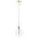 Single One Light Pendant in Polished Brass (78|AC10120PB)