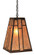 Asheville One Light Pendant in Mission Brown (37|AH-12RM-MB)