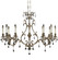 Chateau Ten Light Island Pendant in Polished Brass w/Black Inlay (183|IL9672-2-OTK-12G-PI)