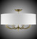 Kensington Eight Light Flush Mount in Pewter w/Polished Nickel Accents (183|FM5437-37G-38G-ST-GL)