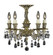 Finisterra Five Light Flush Mount in Polished Brass w/Black Inlay (183|FM2015-OLN-12G-PI)