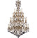 Bellagio 35 Light Chandelier in Polished Brass w/Umber Inlay (183|CH9827-O-01G-ST)