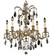 Marlena Six Light Chandelier in Aged Bronze satin (183|CH9713-A-13S-ST)