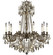 Biella Ten Light Chandelier in Antique White Glossy (183|CH9258-OTK-04G-ST)