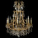 Parisian Eight Light Chandelier in Polished Brass w/Umber Inlay (183|CH7017-B-01G-PI)