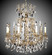 Parisian Ten Light Chandelier in Polished Brass w/Umber Inlay (183|CH7015-O-01G-ST)