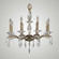 Kaya Eight Light Chandelier in Old Bronze Satin w/Pewter Accents (183|CH5504-G-35S-37G-ST)