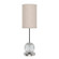 Marni LED Lamp in Polished Nickel/White Linen (452|TL321201PNWL)