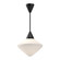 Nora One Light Pendant in Matte Black/Opal Matte Glass (452|PD537714MBOP)