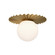 Plume One Light Flush Mount in Brushed Gold/Opal Matte Glass (452|FM501214BGOP)