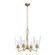 Salem Four Light Chandelier in Brushed Gold/Clear Glass (452|CH570423BGCL)