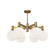 Castilla Six Light Chandelier in Aged Gold/Opal Matte Glass (452|CH506230AGOP)