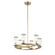 Revolve Six Light Chandelier in Clear Glass/Natural Brass (452|CH309006NBCG)