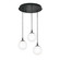 Loretto Three Light Pendant in Black (162|LRTP07MBBKRND3)