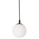 Loretto One Light Pendant in Black (162|LRTP07MBBK)