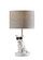Sunny Table Lamp in White Ceramic W. Brushed Steel Neck (262|SL3707-02)