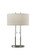 Duet Two Light Table Lamp in Brushed Steel (262|4015-22)