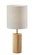 Dean Table Lamp in Natural Oak Wood W. Antique Brass Accent (262|1507-12)