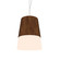 Conical LED Pendant in Imbuia (486|264LED.06)