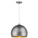 Latitude One Light Pendant in Hand Painted Weathered Pewter W/ Gold Interior (106|TP7267-66)