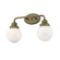 Portsmith Two Light Vanity in Raw Brass (106|IN41225RB)