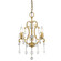 Claire Three Light Mini Chandelier/Semi-Flush Mount in Antique Gold (106|IN11355AG)