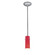 Cylinder One Light Pendant in Brushed Steel (18|28030-1R-BS/RED)