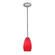 Champagne LED Pendant in Brushed Steel (18|28012-3R-BS/RED)