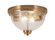 Any Two Light Flush Mount in New Age Brass (200|822-NAB-8)