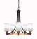 Paramount Five Light Chandelier in Matte Black & Brass (200|3405-MBBR-4061)