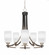 Paramount Five Light Chandelier in Matte Black & Brushed Nickel (200|3405-MBBN-531)