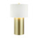 Secret Agent One Light Table Lamp in Painted Gold/White Leather (137|368T01GOW)