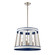 White Burlap Six Light Pendant in Ocean Blue (45|63118/6)