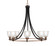 Paramount Eight Light Chandelier in Matte Black & Brass (200|3408-MBBR-500)