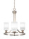 Paramount Three Light Chandelier in Brushed Nickel (200|3403-BN-310)