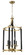 Stanza Four Light Foyer Pendant in Flat Black/Satin Brass (46|54834-FBSB)