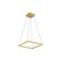 Piazza LED Pendant in Brushed Gold (347|PD88118-BG)